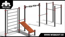 Типовое оборудование для воркаут площадок
