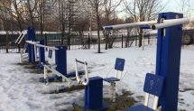 Площадка для воркаута в городе Москва №4973 Маленькая Современная фото