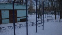 Площадка для воркаута в городе Королев №1420 Маленькая Современная фото