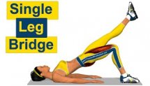 накачать ягодицы: Single Leg Bridge