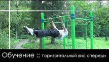 Горизонтальный вис спереди(передний вис обучалка) обучение :: Front lever tutorial