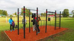 Площадка для воркаута в городе Новосибирск №2454 Маленькая Хомуты фото