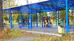 Площадка для воркаута в городе Красноярск №2492 Средняя Современная фото