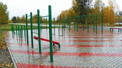 Площадка для воркаута в городе Красноярск №2498 Большая Современная фото