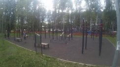 Площадка для воркаута в городе Новомосковск №5577 Средняя Современная фото