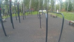 Площадка для воркаута в городе Новомосковск №5577 Средняя Современная фото