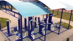 Площадка для воркаута в городе Нижний Новгород №6204 Маленькая Современная фото