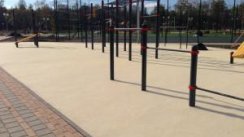 Площадка для воркаута в городе Троицк №6211 Средняя Современная фото