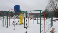 Площадка для воркаута в городе Покров №6231 Маленькая Современная фото