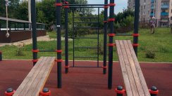 Площадка для воркаута в городе Тула №7044 Средняя Современная фото
