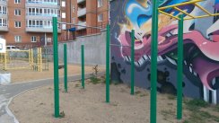 Площадка для воркаута в городе Чита №7304 Средняя Современная фото