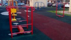 Площадка для воркаута в городе Ступино №7520 Средняя Современная фото