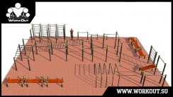 Воркаут площадка класса "Район" KNCV-1