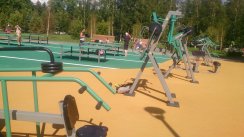 Площадка для воркаута в городе Санкт-Петербург №8650 Средняя Современная фото