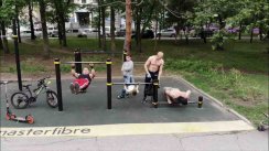 Площадка для воркаута в городе Хабаровск №8818 Средняя Современная фото