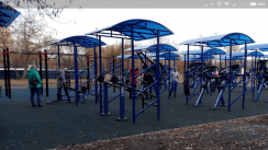 Площадка для воркаута в городе Челябинск №8962 Большая Современная фото