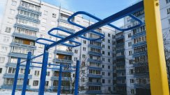 Площадка для воркаута в городе Иркутск №8939 Маленькая Современная фото