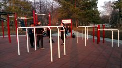 Площадка для воркаута в городе Новосибирск №9147 Средняя Современная фото