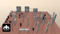 Площадка Cordoba, Воркаут + Паркур, класс Район/Средняя