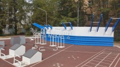 Площадка для воркаута в городе Чита №10098 Средняя Современная фото