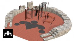 Площадка Arena, Воркаут + Паркур, класс Район/Средняя