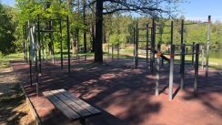 Площадка для воркаута в городе Заречный №10721 Маленькая Современная фото