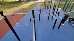 Площадка для воркаута в городе Новосибирск №10727 Средняя Современная фото