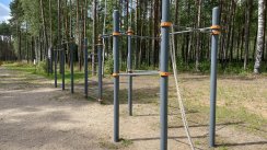 Площадка для воркаута в городе Псков №10896 Большая Современная фото