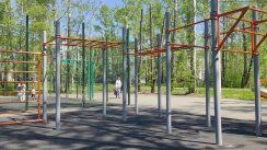 Площадка для воркаута в городе Иркутск №11409 Маленькая Современная фото