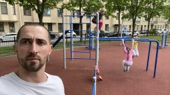 Площадка для воркаута в городе Санкт-Петербург №11855 Средняя Современная фото