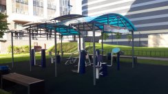 Площадка для воркаута в городе Санкт-Петербург №11875 Средняя Современная фото