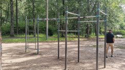 Площадка для воркаута в городе Санкт-Петербург №12530 Большая Современная фото