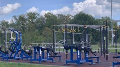 Площадка для воркаута в городе Хабаровск №12594 Большая Современная фото