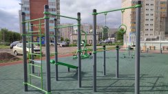 Площадка для воркаута в городе Красноярск №13163 Средняя Современная фото