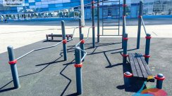 Площадка для воркаута в городе Сочи №11475 Большая Современная фото