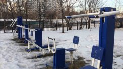 Площадка для воркаута в городе Москва №4973 Маленькая Современная фото