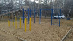 Площадка для воркаута в городе Иркутск №4578 Средняя Современная фото