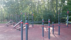 Площадка для воркаута в городе Москва №3217 Средняя Современная фото