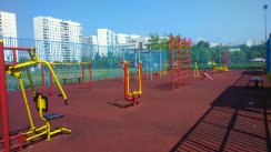 Площадка для воркаута в городе Москва №5215 Средняя Современная фото