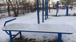 Площадка для воркаута в городе Москва №4973 Маленькая Современная фото