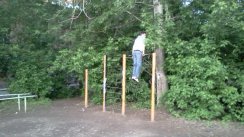 Площадка для воркаута в городе Пермь №935 Маленькая Современная фото