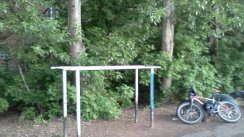 Площадка для воркаута в городе Пермь №935 Маленькая Современная фото