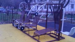 Площадка для воркаута в городе Москва №4572 Маленькая Современная фото