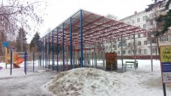 Площадка для воркаута в городе Москва №4969 Маленькая Современная фото