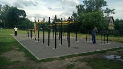 Площадка для воркаута в городе Пушкино №5338 Средняя Хомуты фото