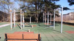 Площадка для воркаута в городе Даугавпилс №5035 Средняя Современная фото