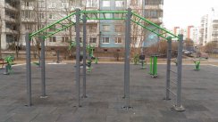 Площадка для воркаута в городе Санкт-Петербург №5054 Маленькая Современная фото