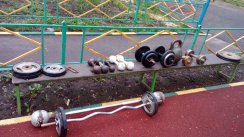 Площадка для воркаута в городе Москва №5115 Средняя Современная фото