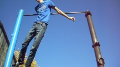 Площадка для воркаута в городе Первомайск (Луганская обл.) №2062 Маленькая Советская фото