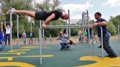 Площадка для воркаута в городе Омск №2391 Средняя Хомуты фото